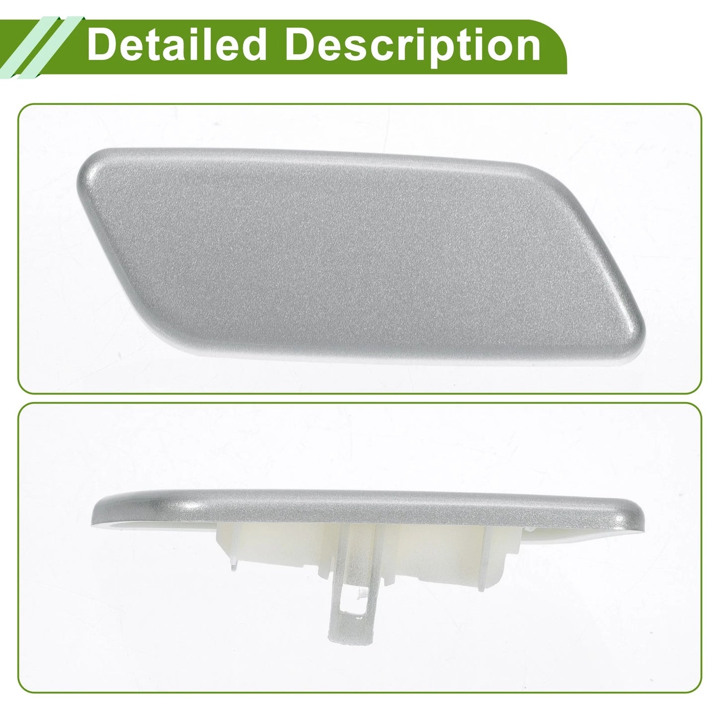 Front Right Washer Nozzle Cover for Toyota Prado (2012-2015) Silver Tone