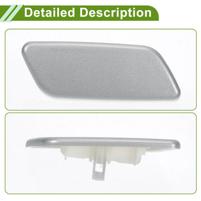 Front Right Washer Nozzle Cover for Toyota Prado (2012-2015) Silver Tone