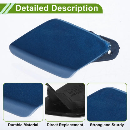 Front Left Washer Nozzle Cover for BMW 428i 2014-2016 (2 x Blue Caps)