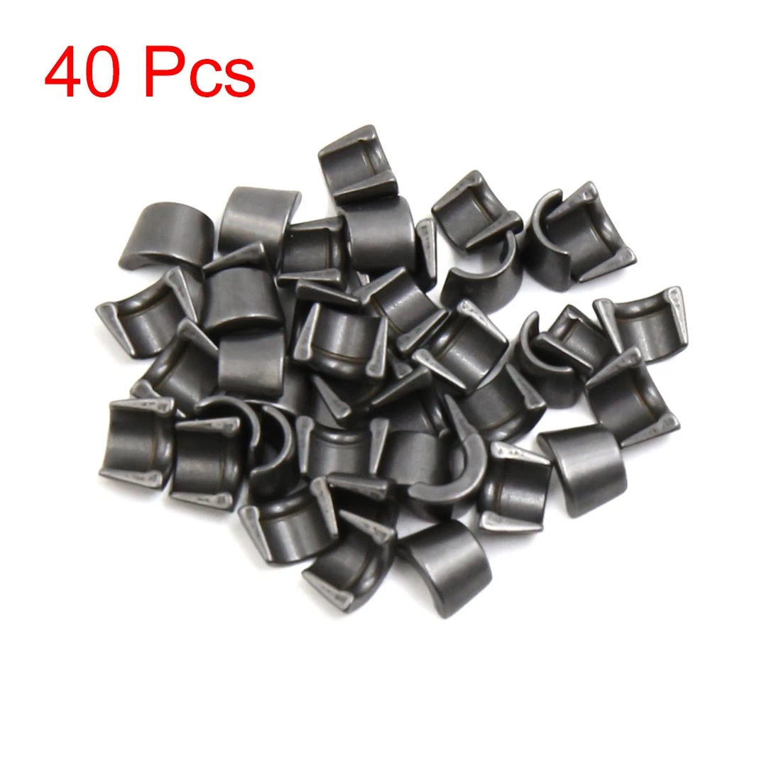 40 Pcs Gray Motorcycle Exhaust Valve Spring Retainers Lock Keeper for CG200