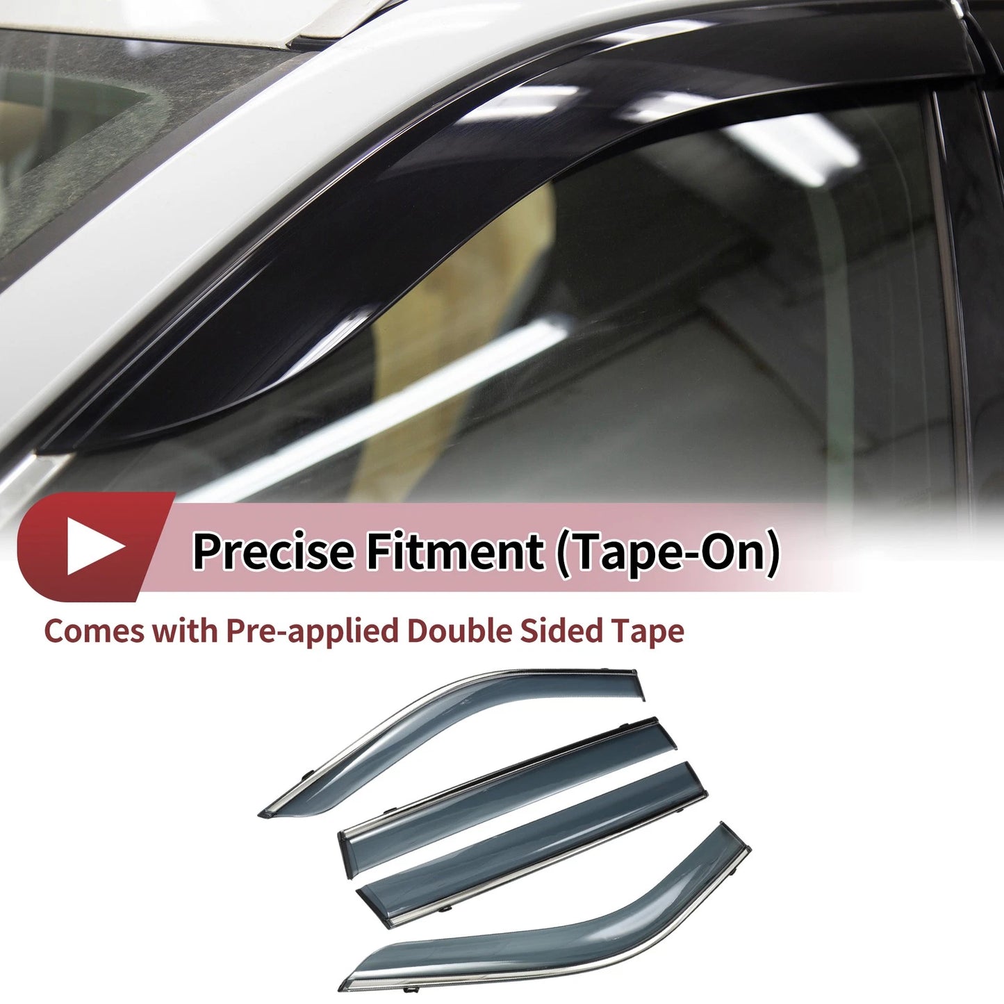 Window Deflectors 1 Set for Toyota Highlander (2020-2024)