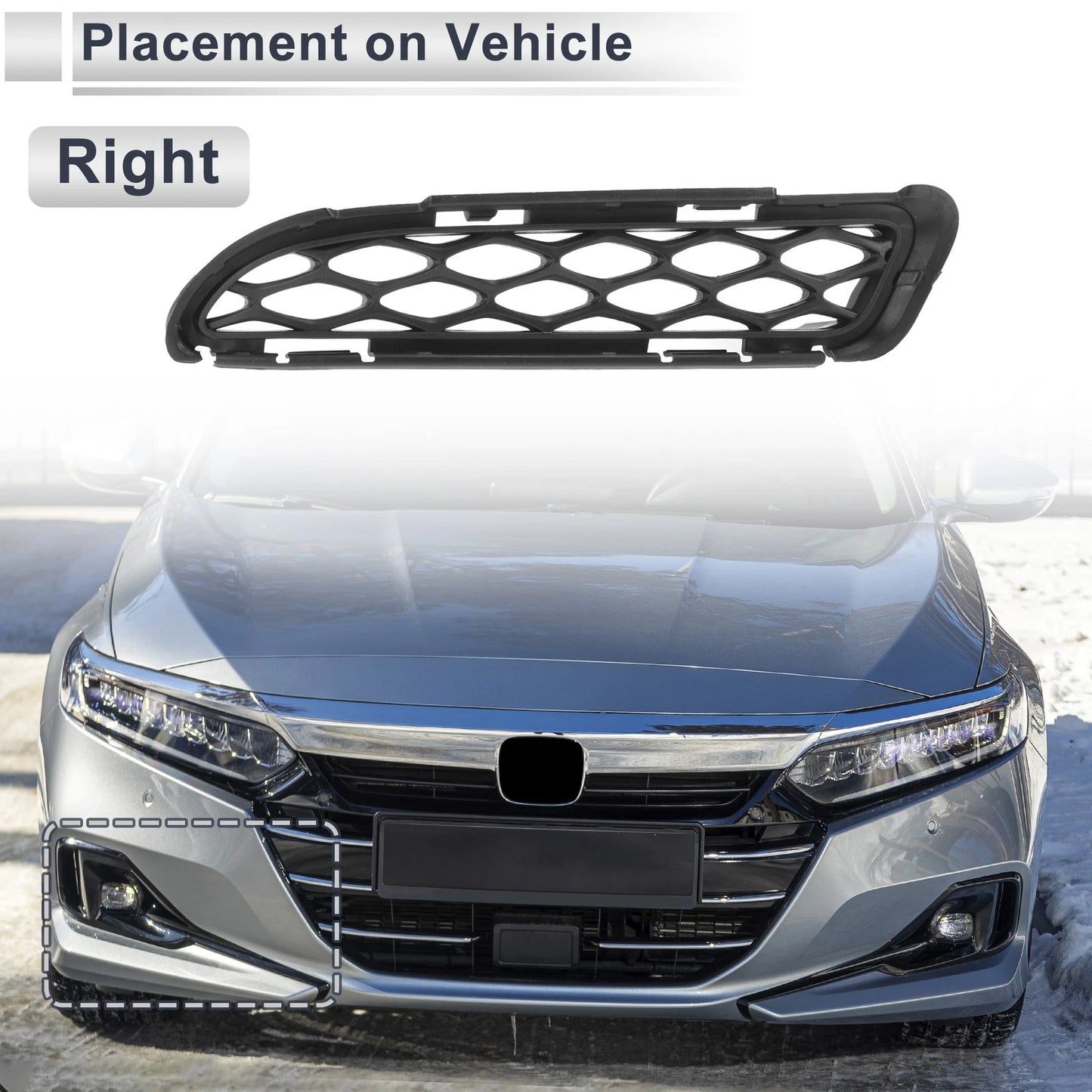 Front Right Fog Light Grill for Dodge Durango (2018-2020)