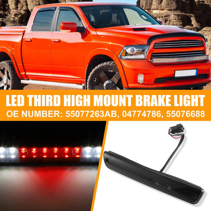 LED Third High Mount Brake Light for Dodge Ram 1500 ABS Black