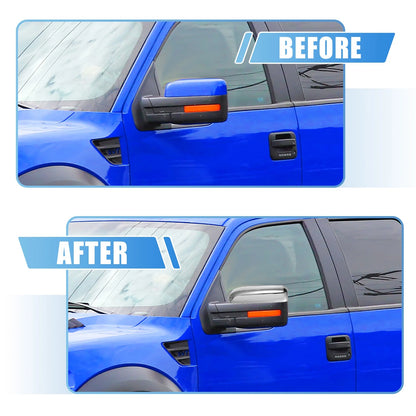 Triple Chrome Plated Mirror Cover Trim for Ford F-150 (2007-2014)