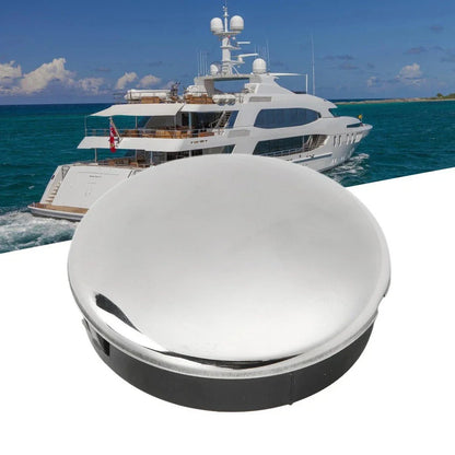 Glossy Stainless Steel Steering Wheel Knob Cover for Boats