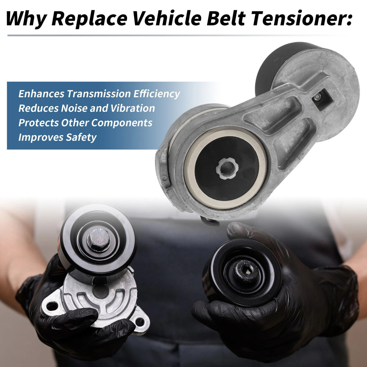 Belt Tensioner for Chevrolet C7500 Kodiak Metal 1 Pc (2004-2009)