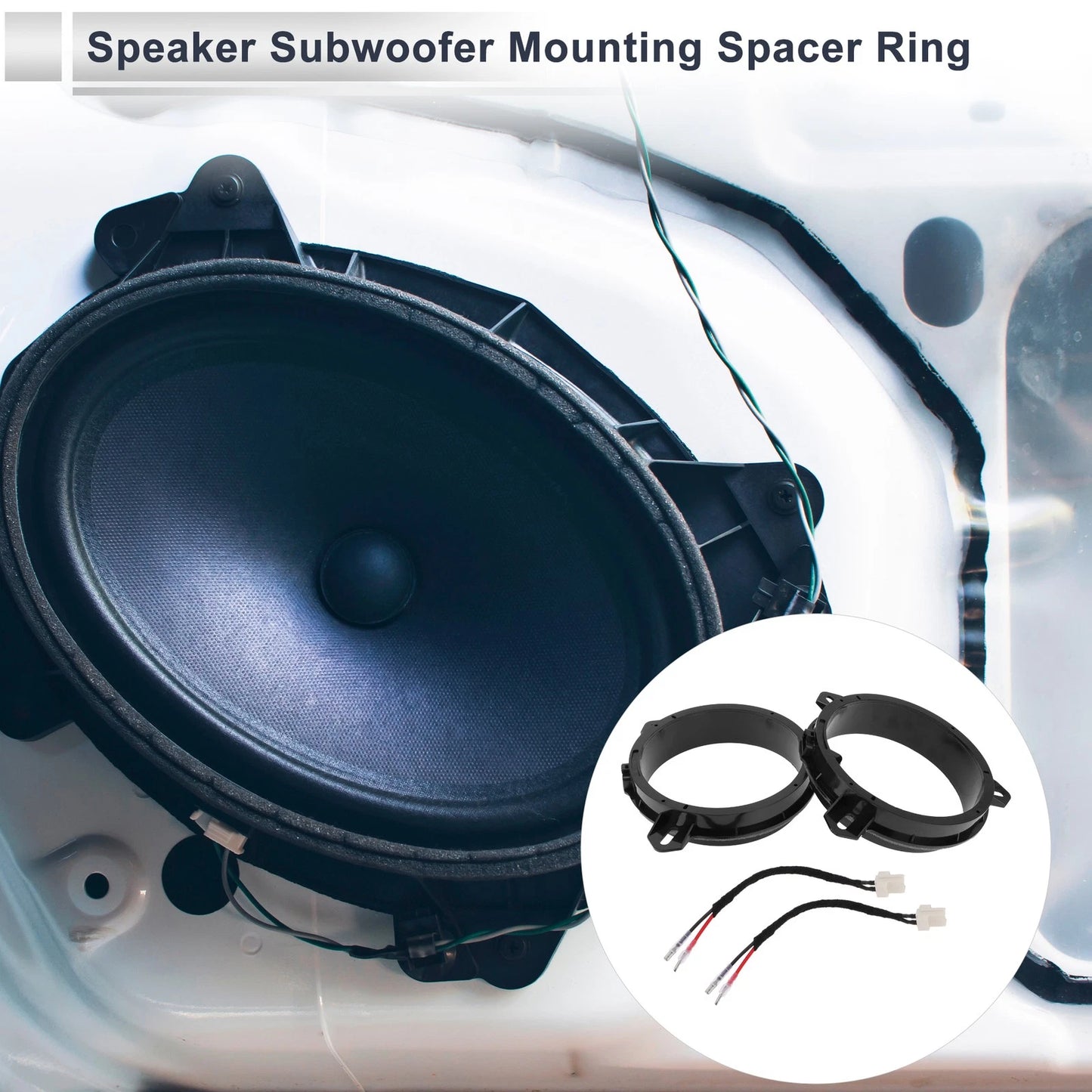 Speaker Spacer Ring Adaptor for Toyota 6"x9" to 6.5" (2)