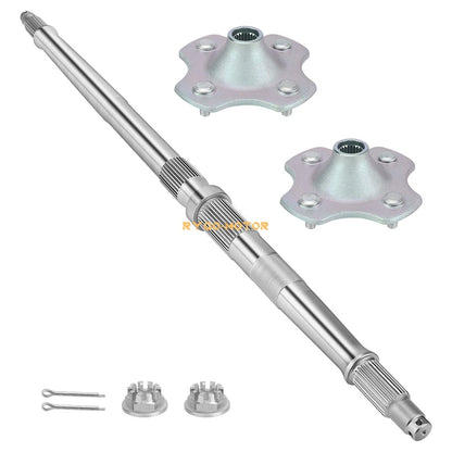 Pair Rear Wheel Axle & Hubs for Honda Recon 250 TRX250TM TRX250TE (1997–2024)