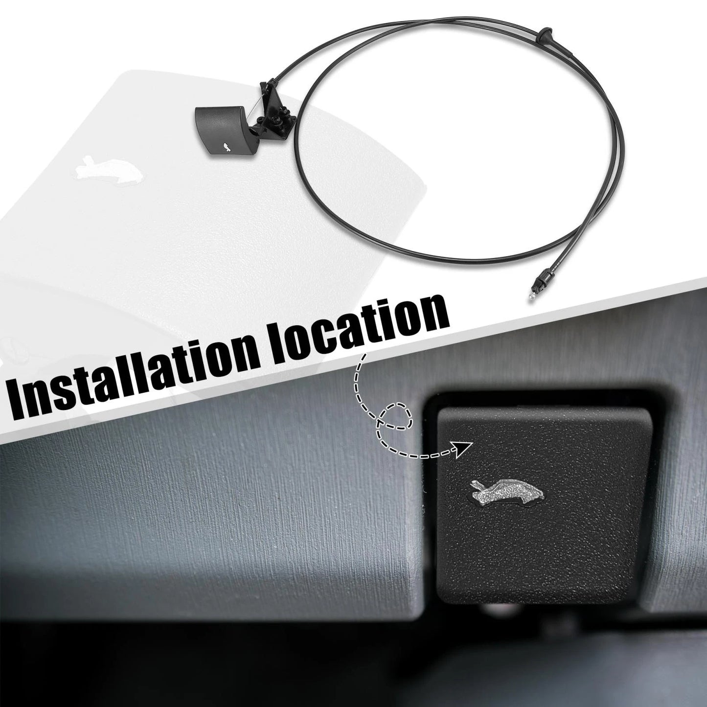 Hood Latch Release Cable for Jeep Commander, Grand Cherokee (2005-2010)