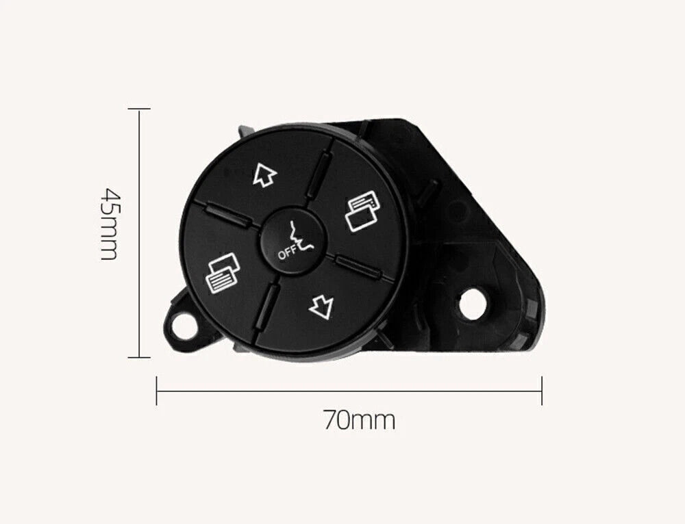 2 x Steering Wheel Button Covers for Mercedes Benz W164 ML GL R Class (2006-2012)