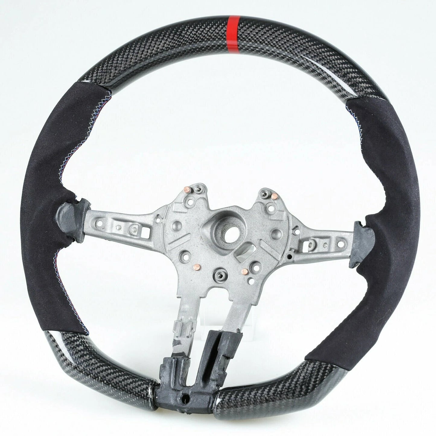 Steering Wheel Carbon Fiber Suede Flat Bottom for BMW F80 M3 F82 M4 (2012-2019)