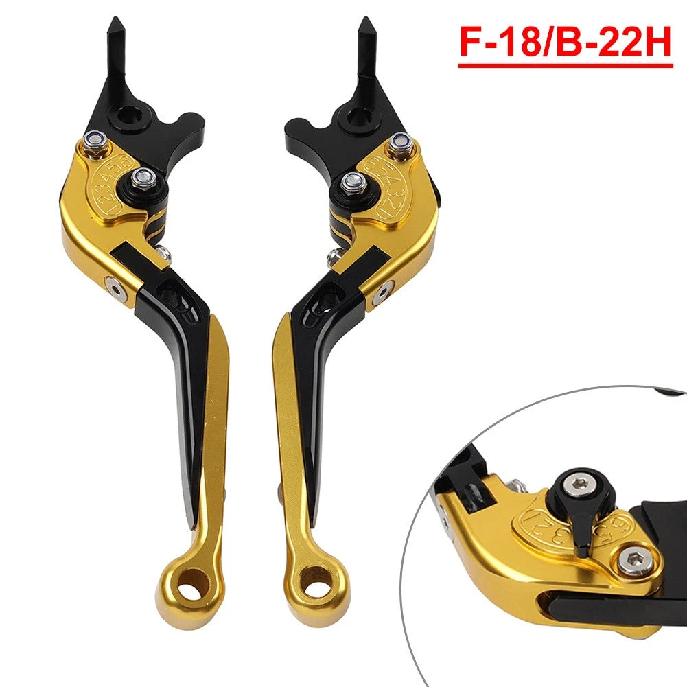 Gold CNC Folding Brake Clutch Levers for BMW S1000XR (2015-2021)