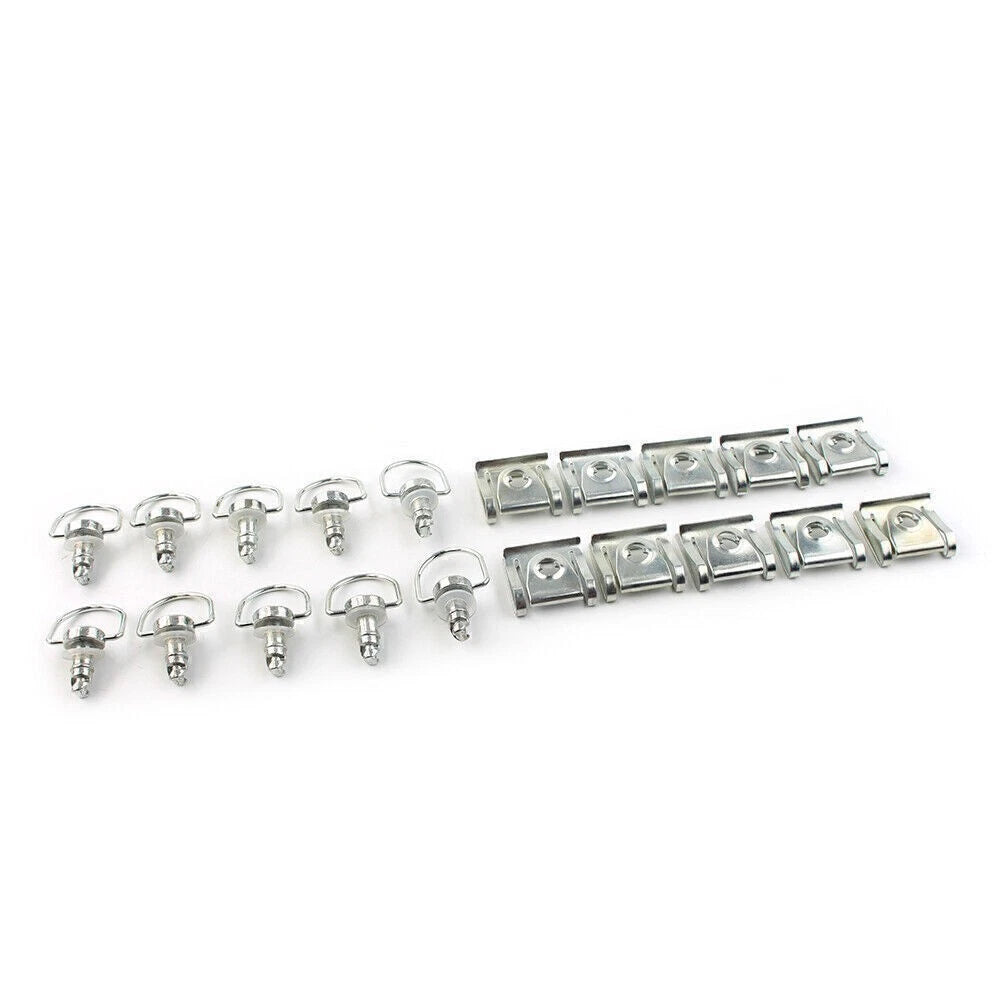 10 x Race Fasteners Quick Release 1/4 Turn Fairing D-Ring Bolts for Honda