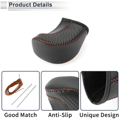 Black Carbon Fiber Gear Shift Knob Cover for Toyota Tacoma (2016-2022)