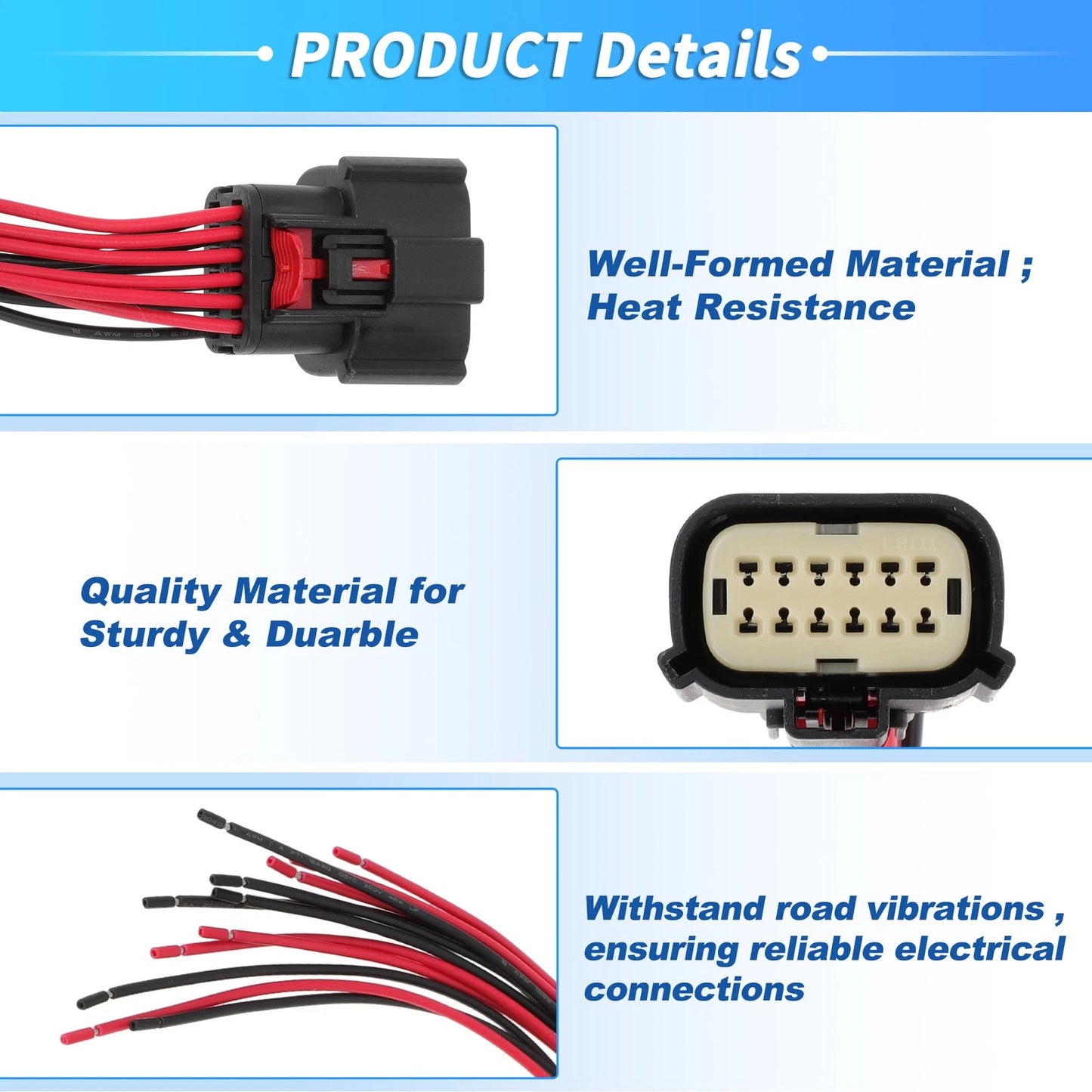 Headlights Halogen Wiring Harness Connector for Ram 1500 (2019-2021)