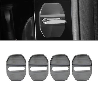 Blk Door Lock Protective Cover for BMW F40 F45 G20, Benz C Class, Maserati