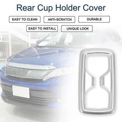 Rear Cup Holder Cover for Toyota Harrier 80 Series Silver Tone (2000-2005)