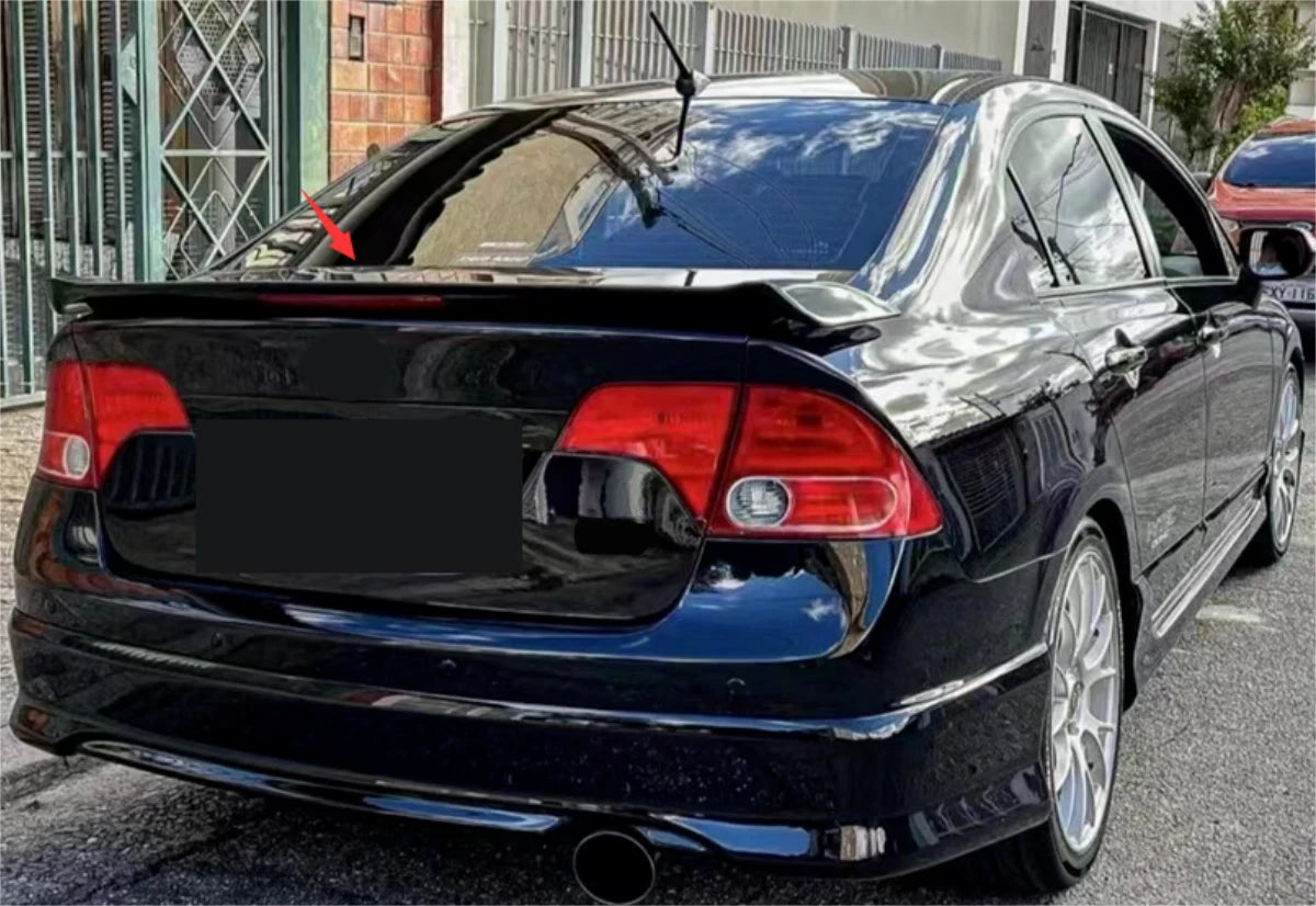 Rear Spoiler with Light SI Style for Honda Civic Sedan (2006-2011)
