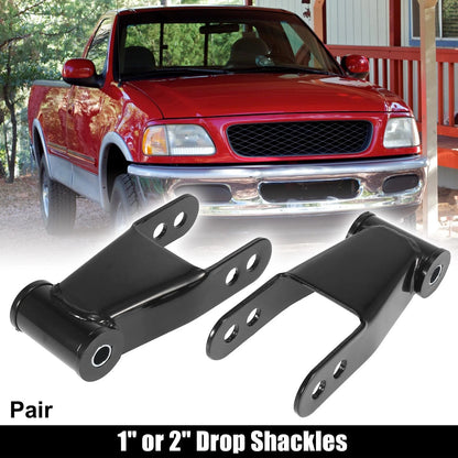 1" to 2" Drop Shackles Adjustable Leveling for Ford F-150 (1987-1996)