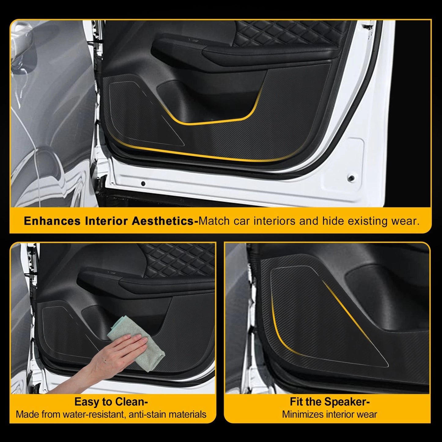 Anti Kick Pad Sticker Scratch Protector for Mitsubishi Outlander (2022-2025)