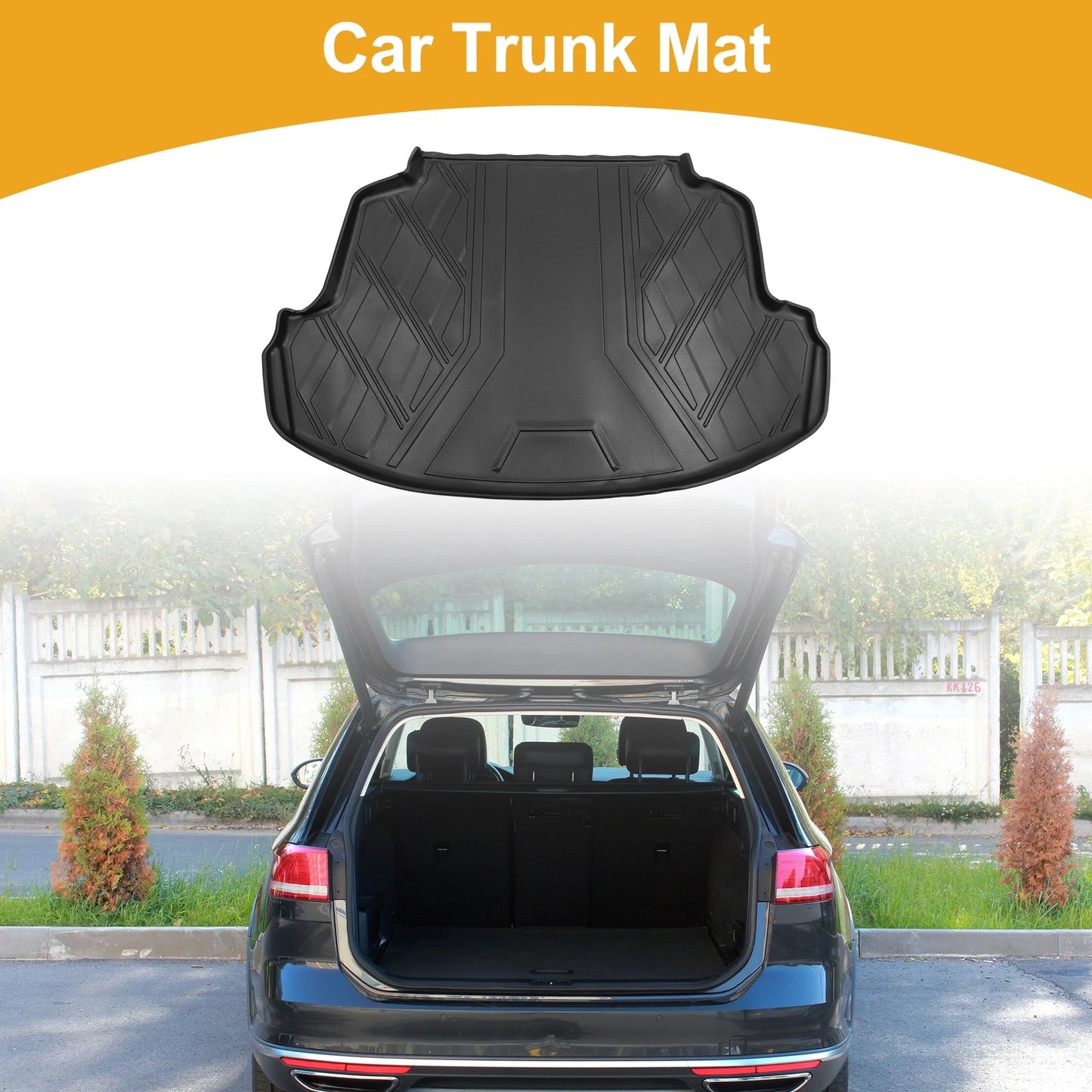 Cargo Liner Rear Boot Mat for Toyota Corolla (2014-2019) Diamond Pattern TPE
