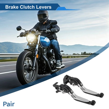 1 Pair Adjustable Short Long Brake Clutch Lever for Yamaha MT125 (2014–2021)
