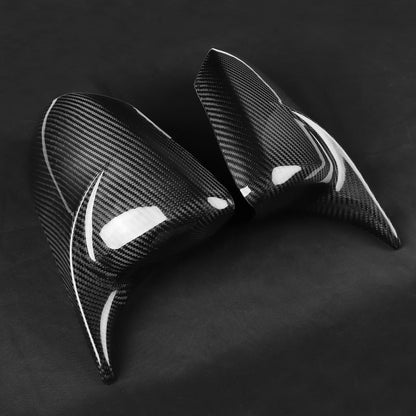 2 x Carbon Fiber Rearview Mirror Covers for Mazda 3 Axela (2010-2013)