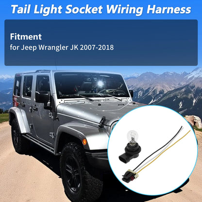 Tail Light Socket Wiring Harness for Jeep Wrangler JK (2007-2018)