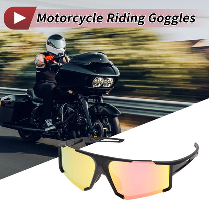 Motorcycle Riding Goggles Purple Lens Black Frame Tri-acetel Cellulose