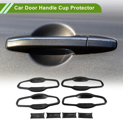 Car Door Handle Cup Protector for Honda CR-V CRV (2017-2022) 8 x Carbon Fiber