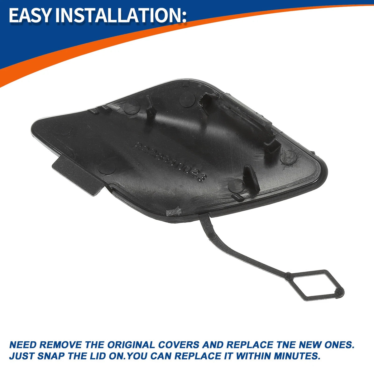 Car Bumper Tow Hook Cover for Mercedes S W222 (2014-2017) Gray