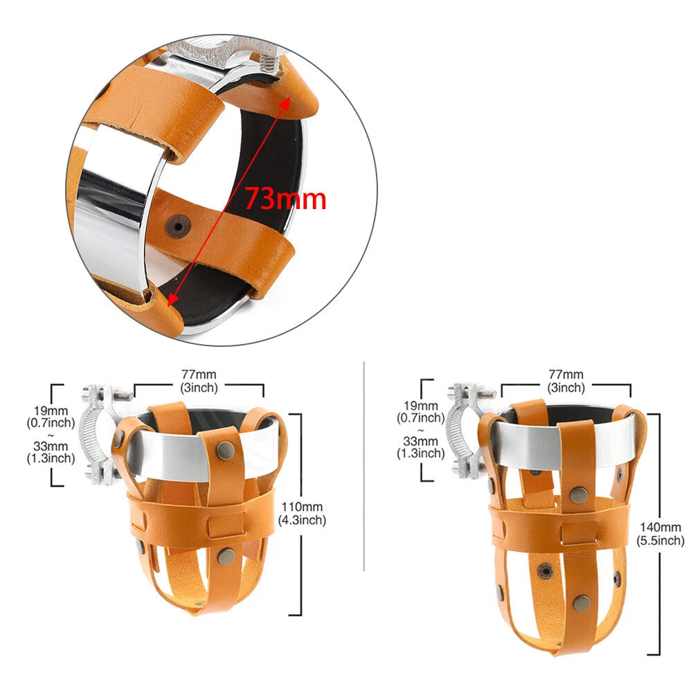 Chrome Handlebar Cup Holder for Harley Chopper (Universal)