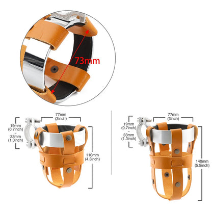 Chrome Handlebar Cup Holder for Harley Chopper (Universal)