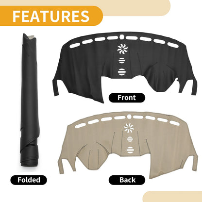 Dashboard Cover Mat for Ford Escape 2013-2019 Black Anti-Slip Carpet