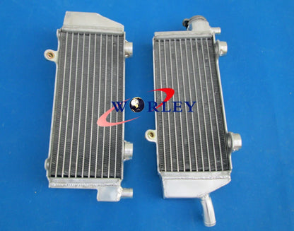 Aluminum Radiator & Blue Hose for KTM 250/450/505 SX-F/SXF (2007-2010)