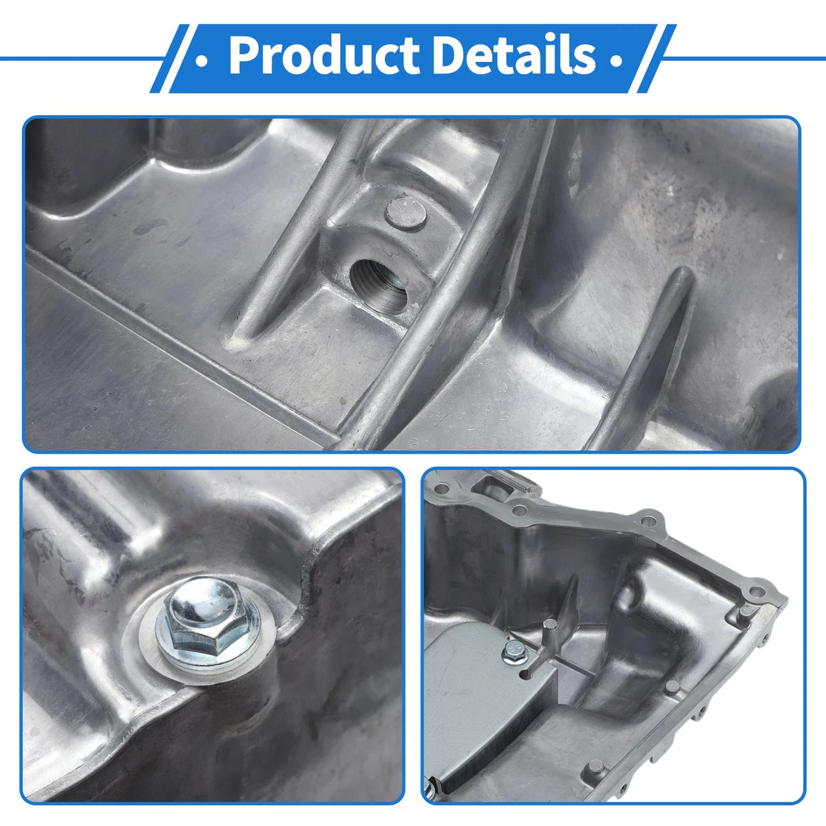 Engine Oil Pan for Ford Fusion L4 2.3L (2006-2010) Aluminum