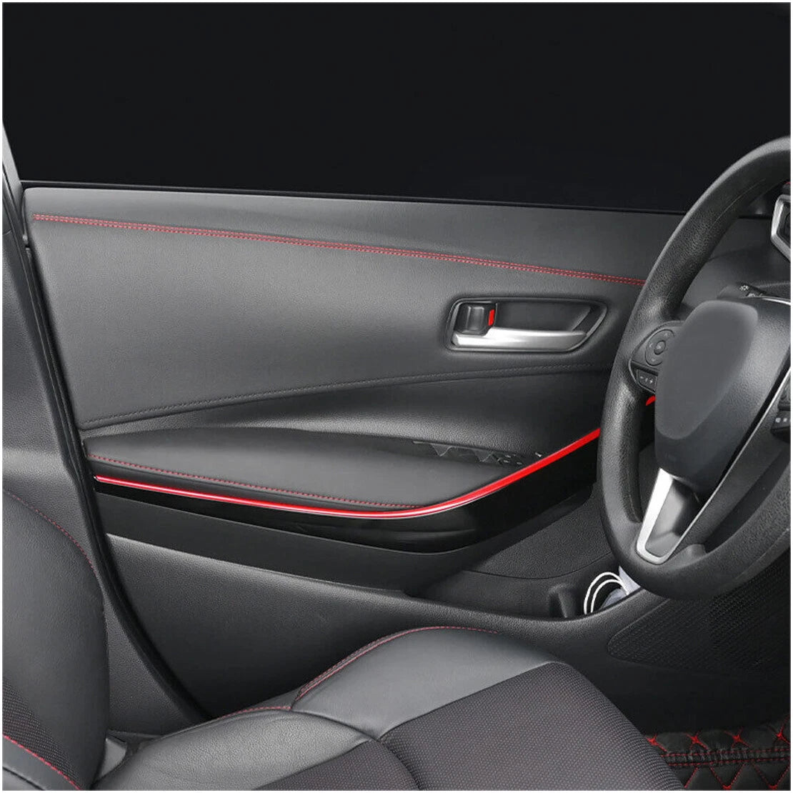 PU Leather Door Dashboard Gap Edge Trim for Car (Various Years)