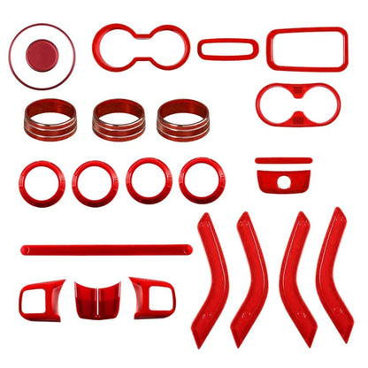 Red Car Interior Trim Kit for Jeep Wrangler JK 4 Door (2011-2017)