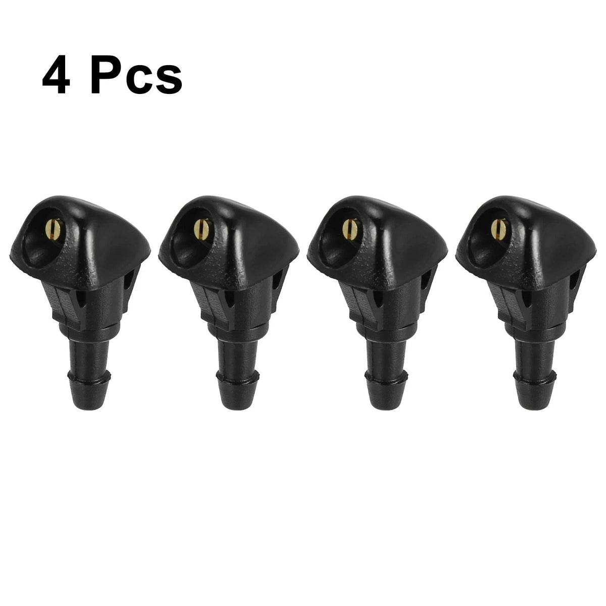 4 x Black ABS Front Windshield Wiper Cleaning Jet Nozzles for Honda Civic CR-V