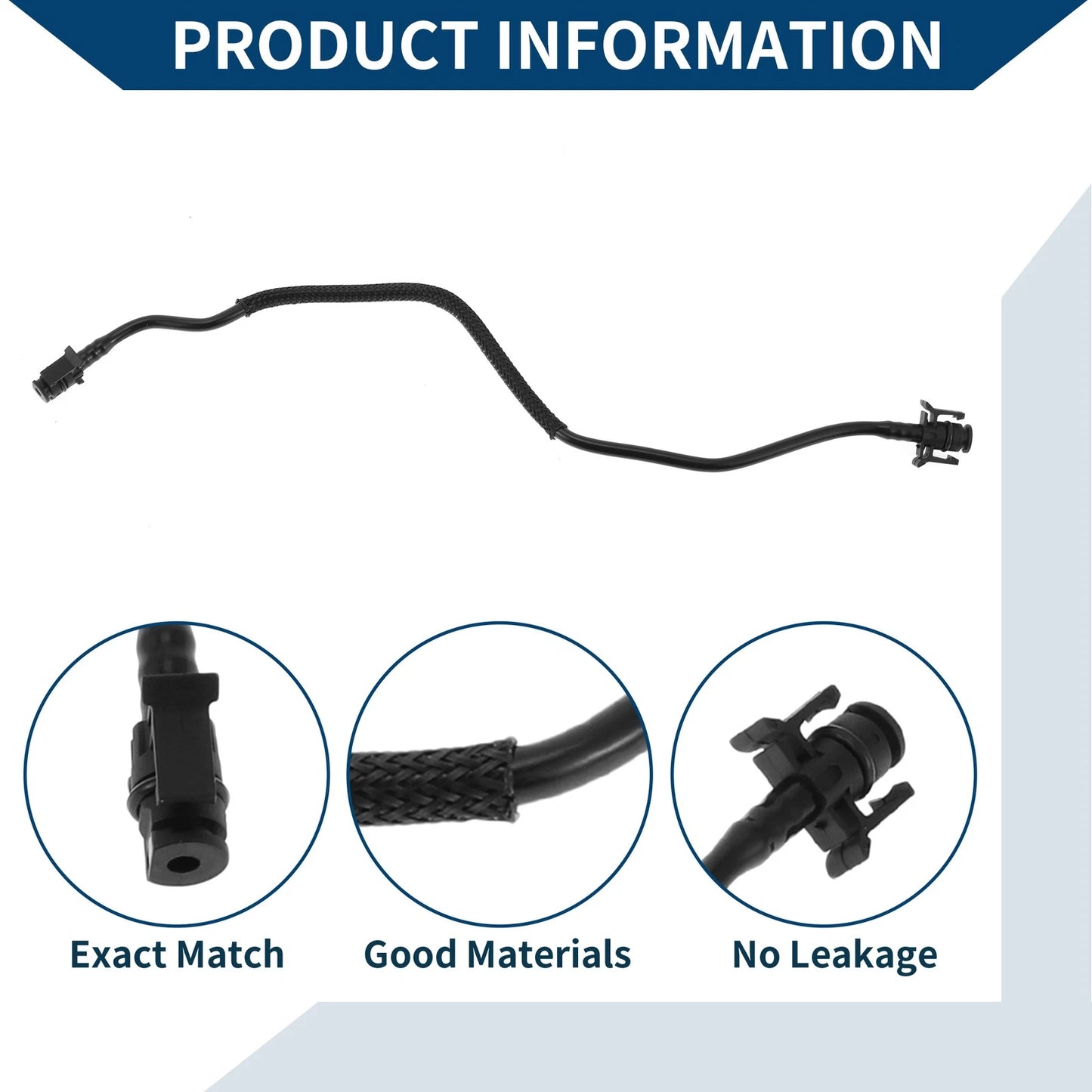 Radiator Hose for VOLVO XC70 2007-2016 Plastic Black 1 Pc
