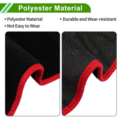 Dashboard Cover Black Red for Suzuki Jimny JB64 JB74 (2018-2023)
