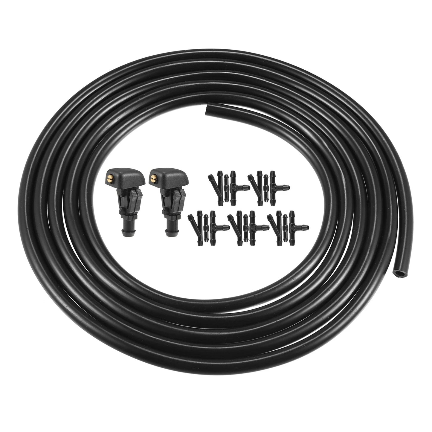 2 x Windshield Washer Nozzles & 2.5m Hose Kit for Ford F150 (2004-2013)