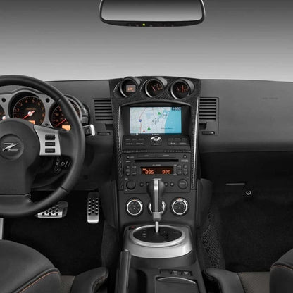 Carbon Fiber Center Speedmeter Gage Cover Trim fit for 03-08 Nissan 350Z