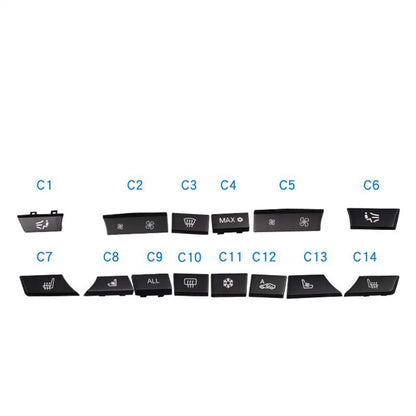 14Pcs Key Caps Repair Kit for BMW 5 6 7 F10 F01 F12 (2009-2017)