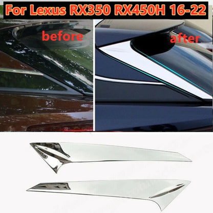 Rear Trunk Side Pillar Cover Spoiler Trim for Lexus RX350 450H (2016–2022)