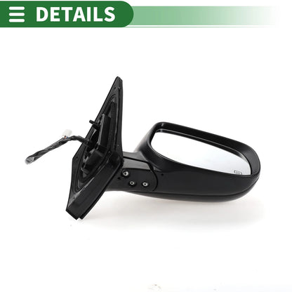 Right Side Door Mirror Gloss Black for Toyota Corolla (2009-2013)