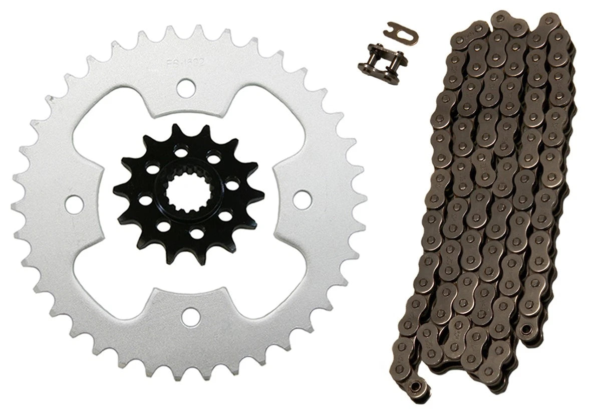 Natural 520x98 Drive Chain 14/38 Sprockets for Polaris Outlaw 525 S(2008–2010)