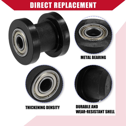8mm Chain Roller Pulley Tensioner for Motorcycle Mini Bike ATV 125cc Black