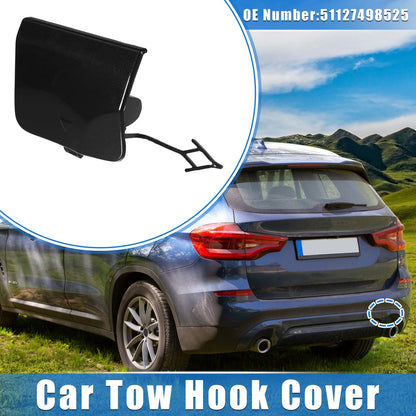 Tow Hook Eye Hole Cover for BMW X3 G08 2018-2023 Black Rear Right