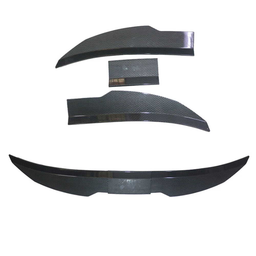 Universal Adjustable Rear Trunk Spoiler Lip Tail Wing Sticker for Sedan